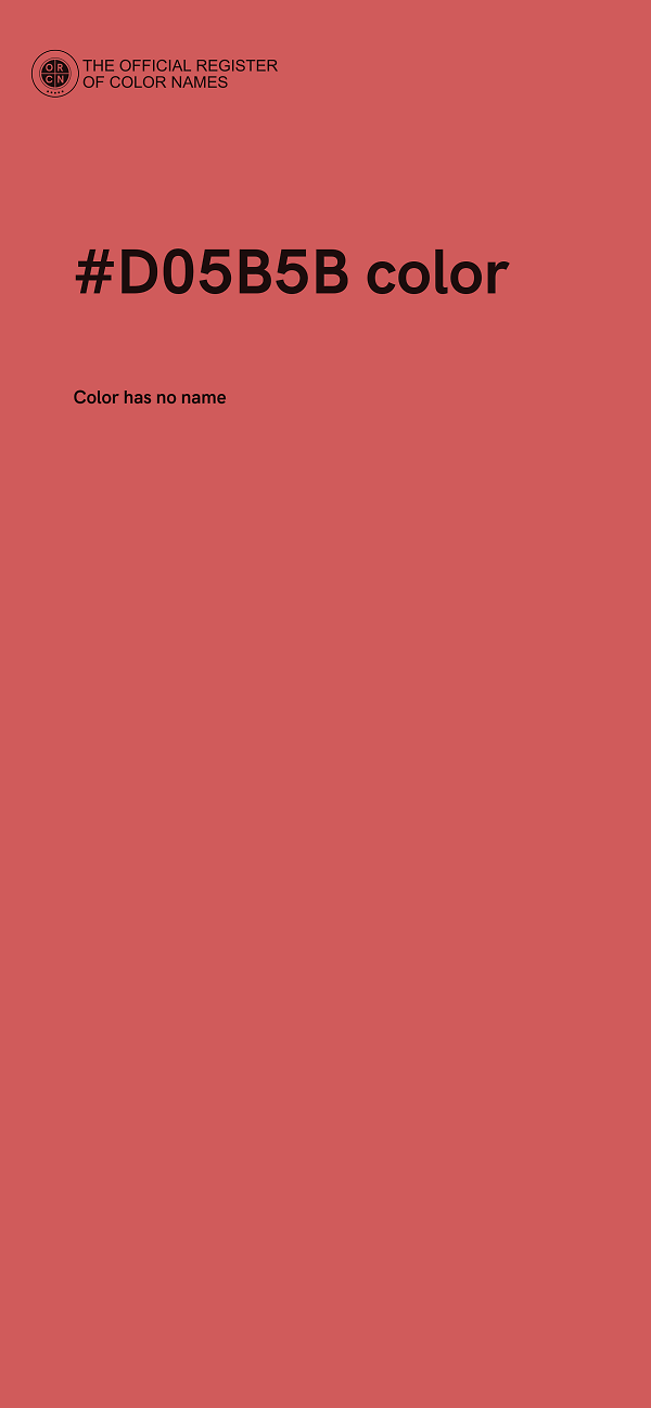 #D05B5B color image