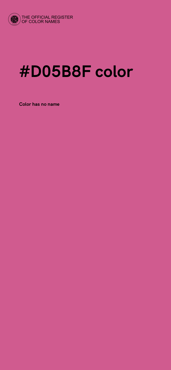 #D05B8F color image