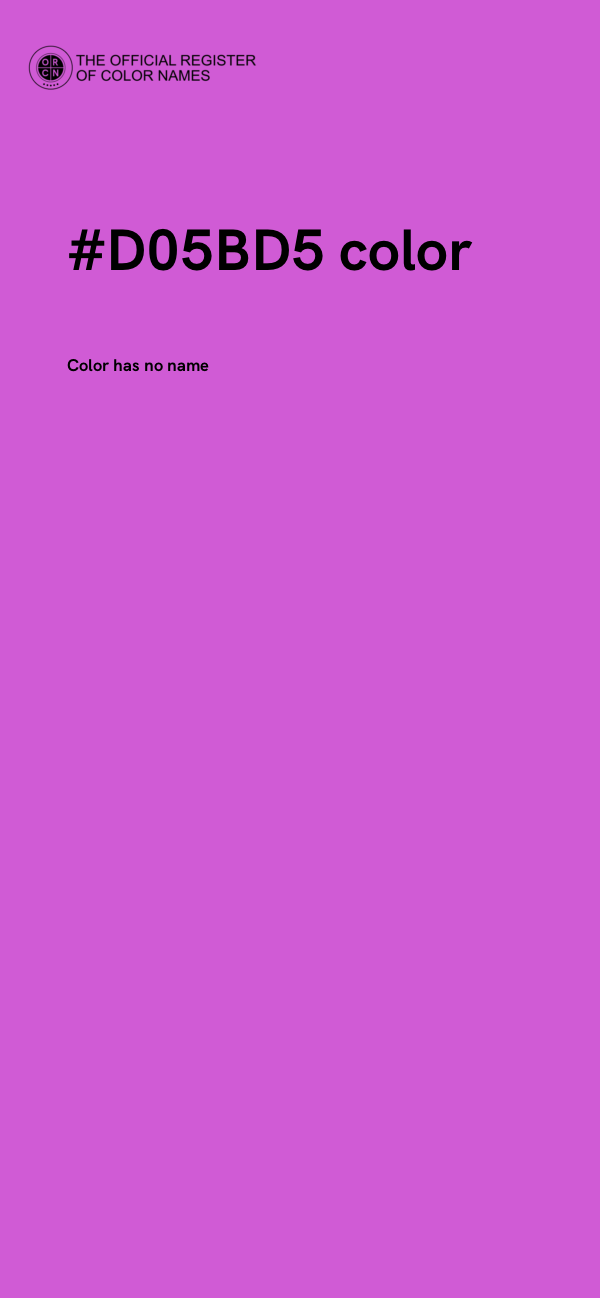 #D05BD5 color image