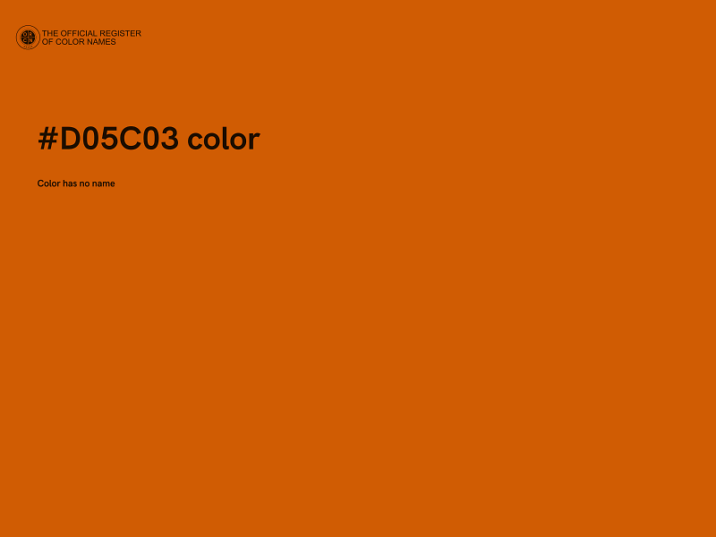 #D05C03 color image