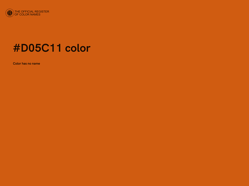 #D05C11 color image