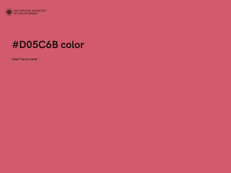 #D05C6B color image