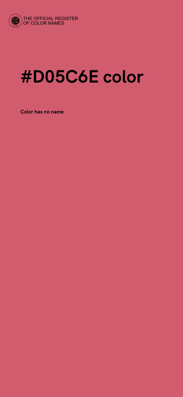 #D05C6E color image