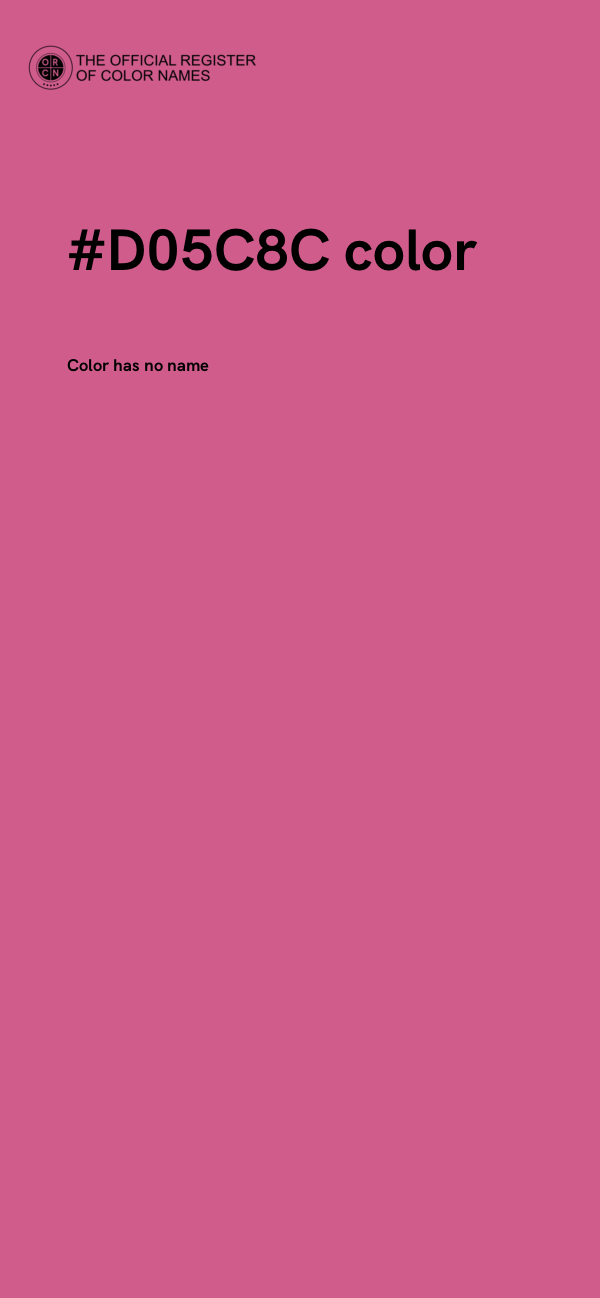 #D05C8C color image