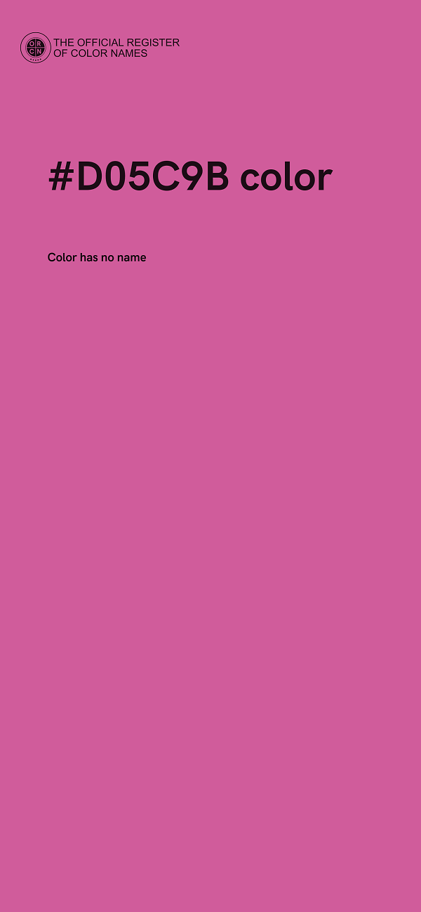 #D05C9B color image