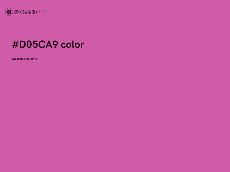 #D05CA9 color image