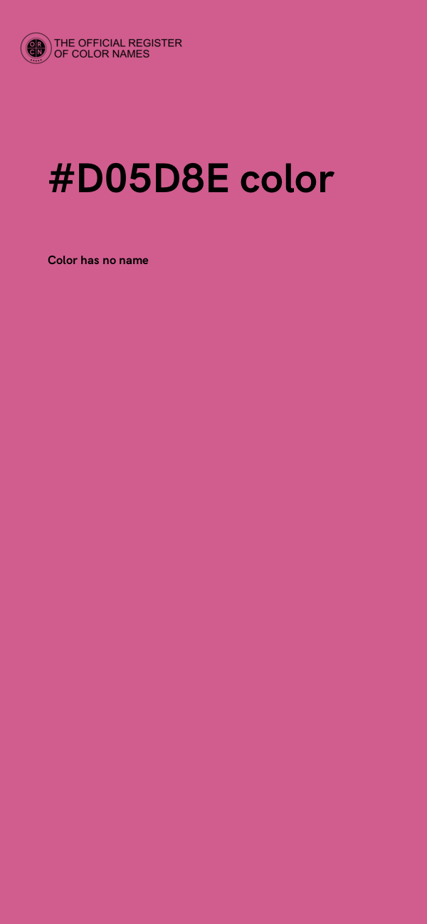 #D05D8E color image
