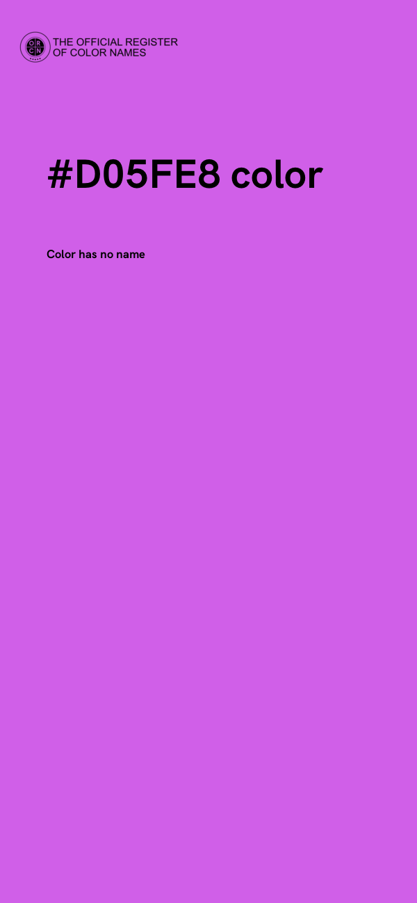 #D05FE8 color image
