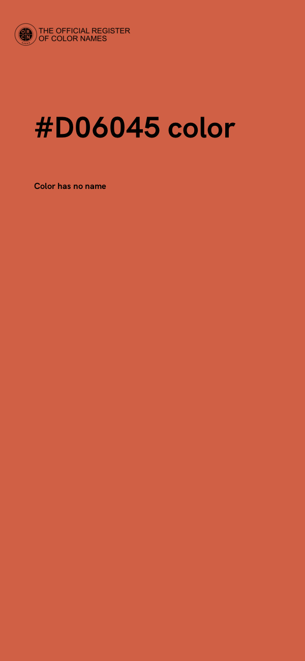 #D06045 color image