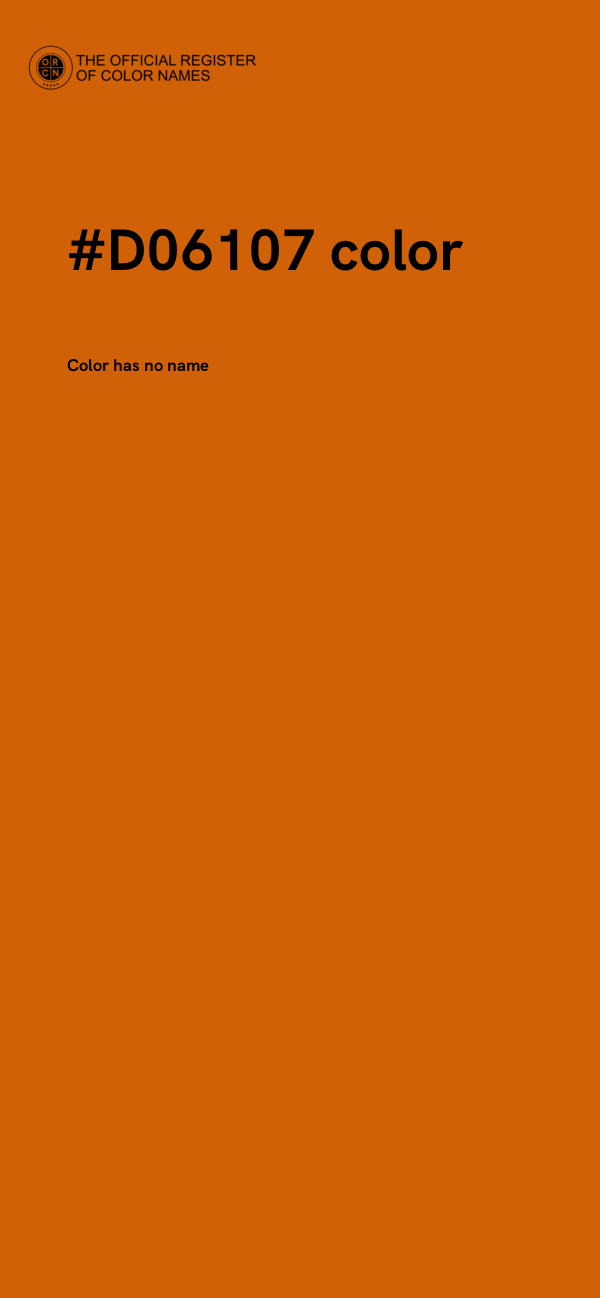 #D06107 color image