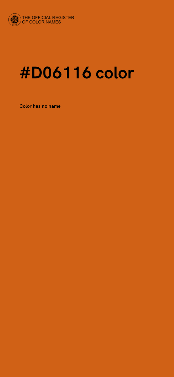 #D06116 color image