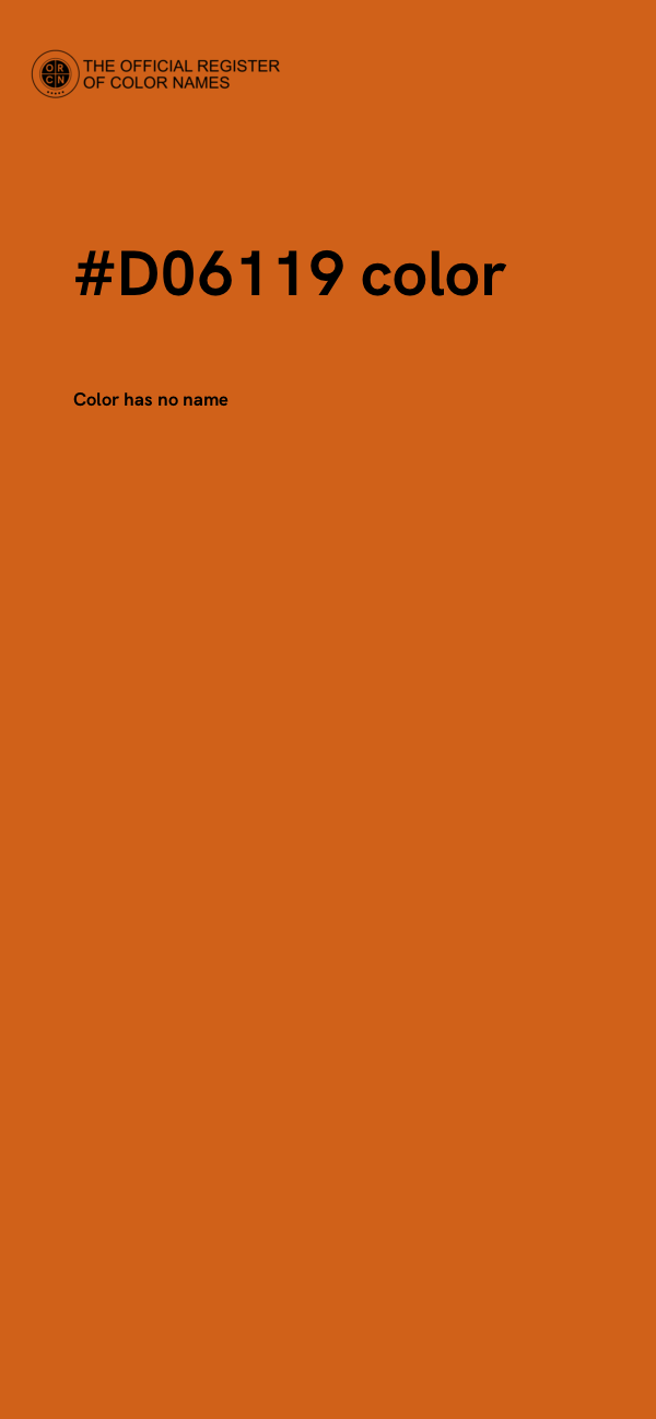 #D06119 color image