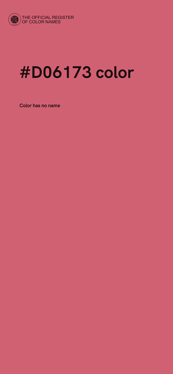 #D06173 color image