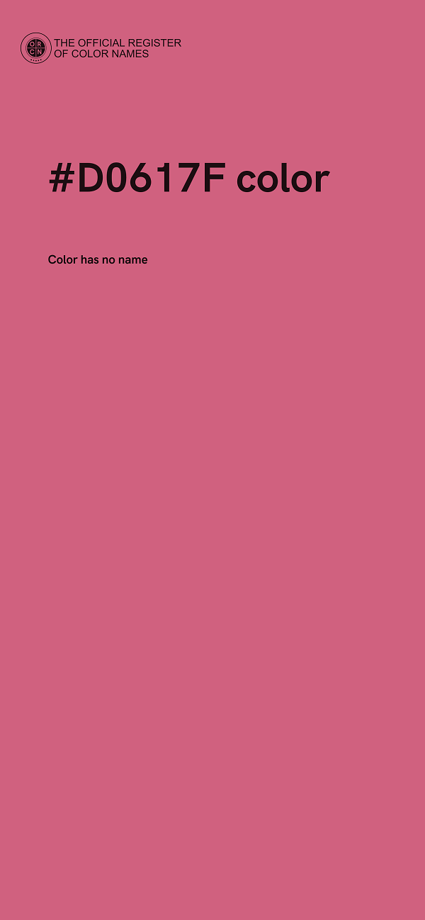 #D0617F color image