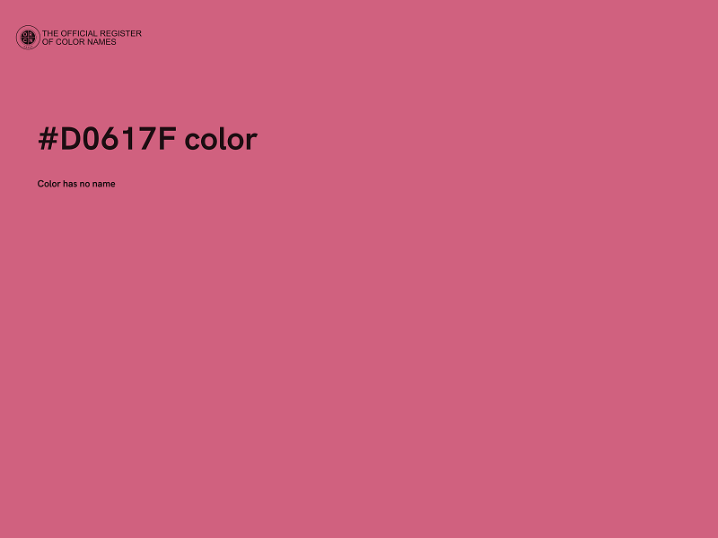 #D0617F color image