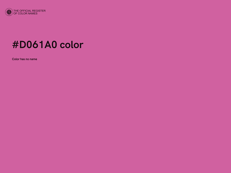 #D061A0 color image