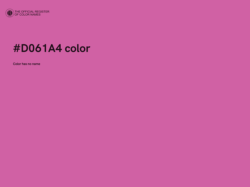 #D061A4 color image