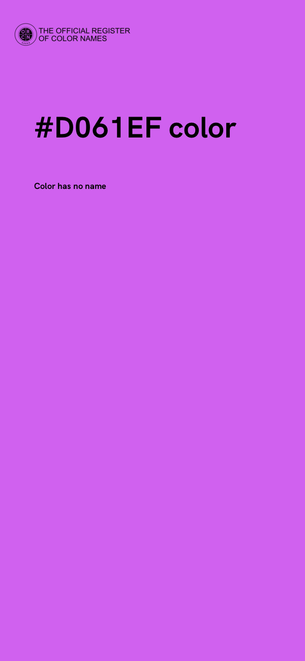 #D061EF color image