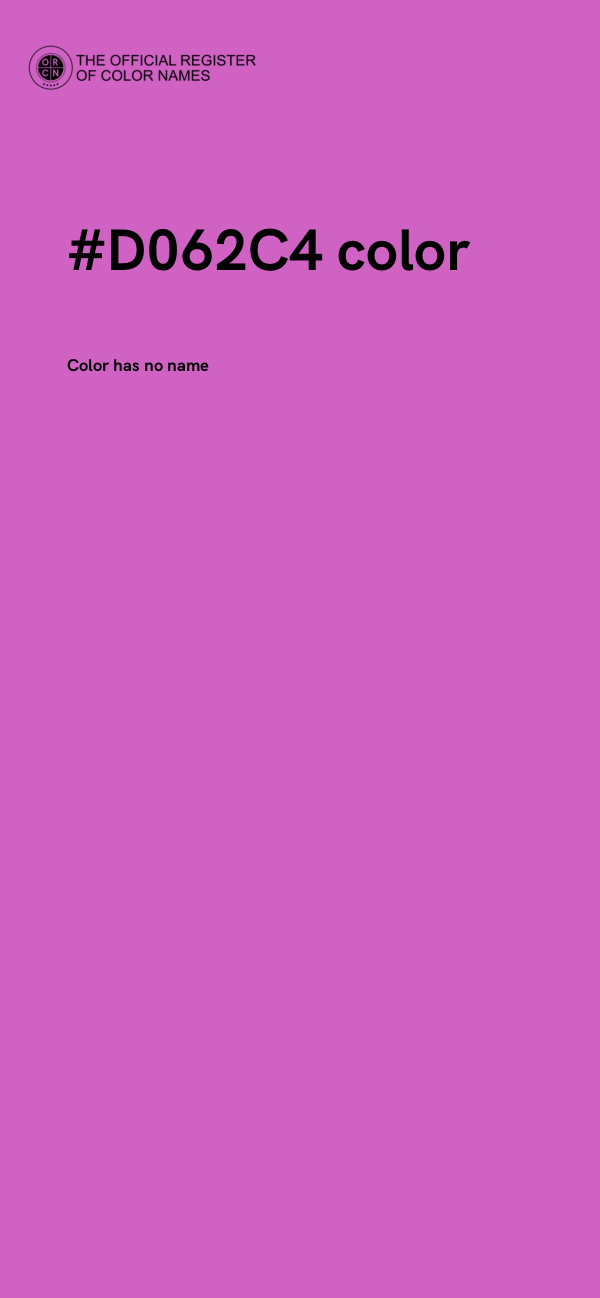 #D062C4 color image