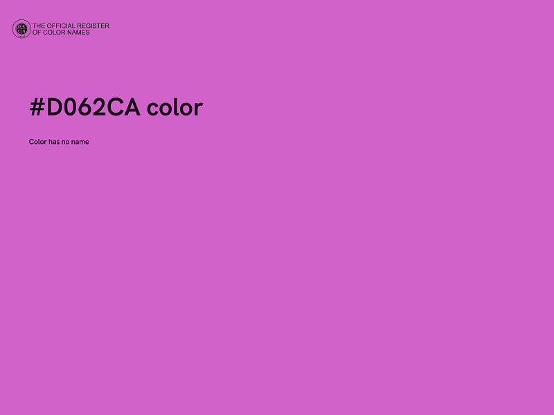 #D062CA color image