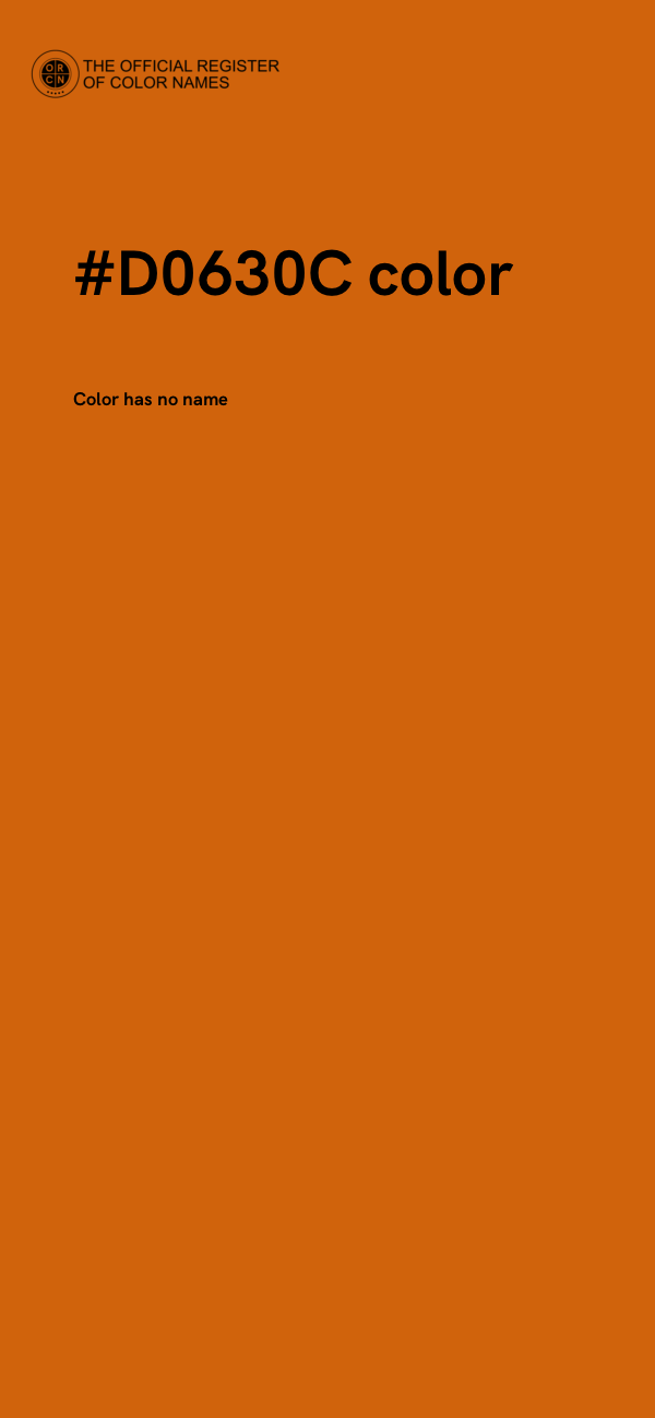 #D0630C color image