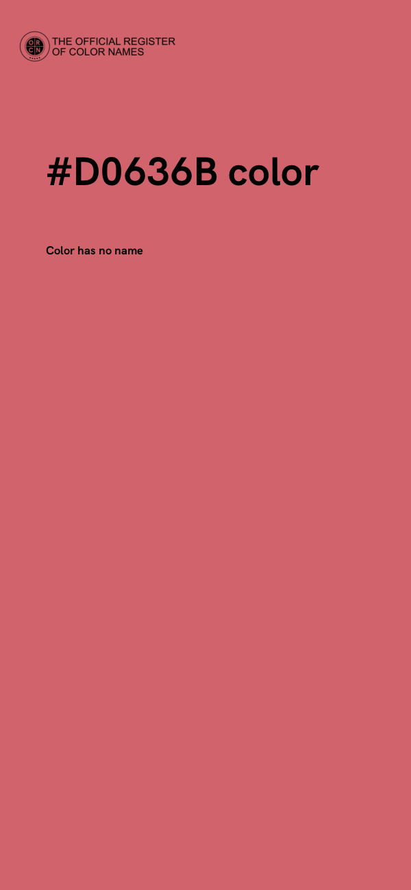 #D0636B color image