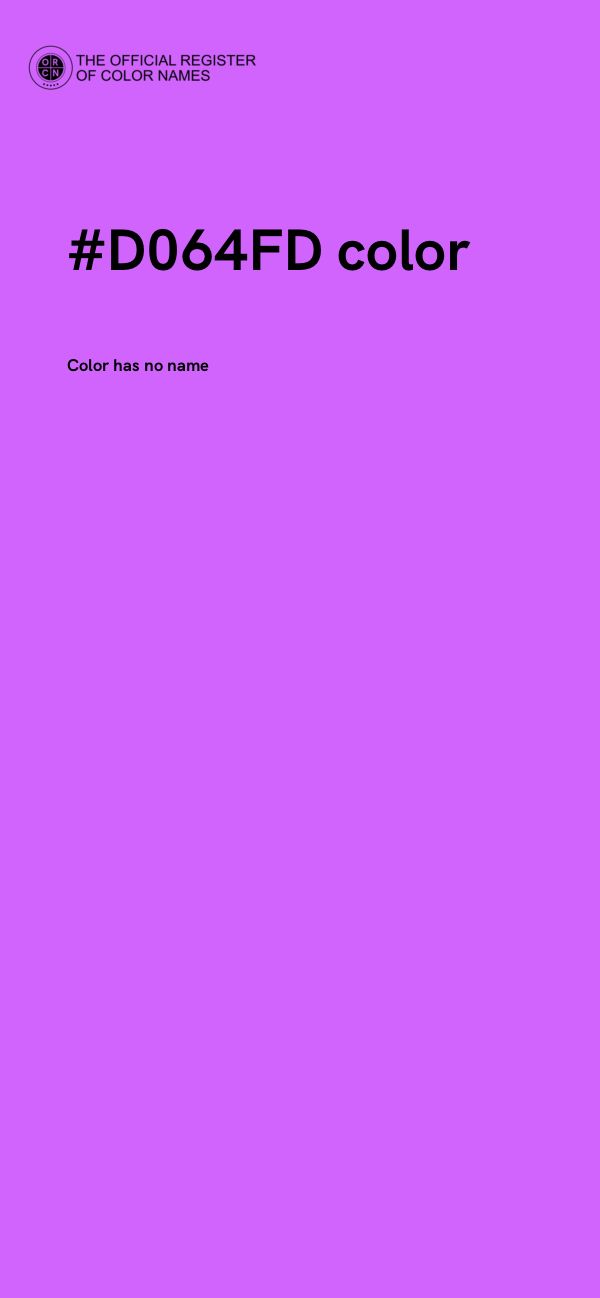 #D064FD color image