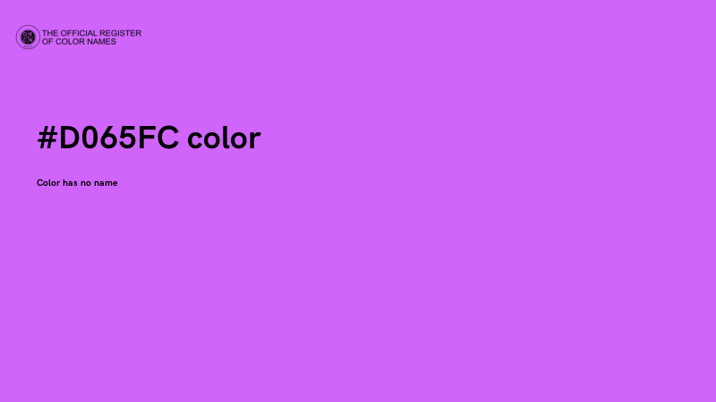 #D065FC color image