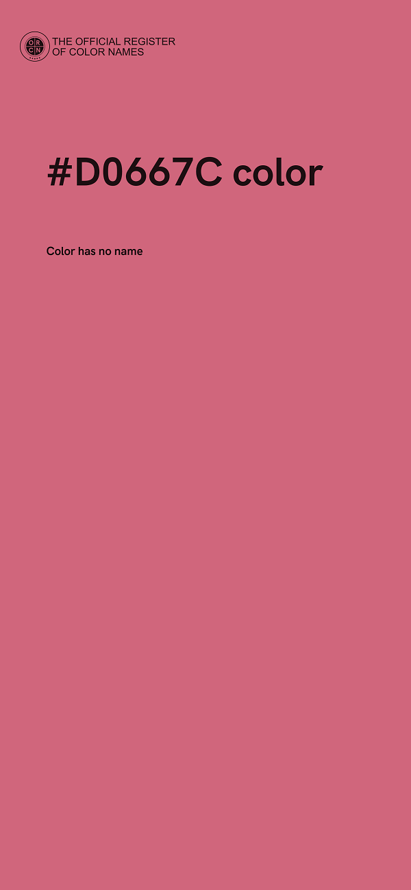 #D0667C color image