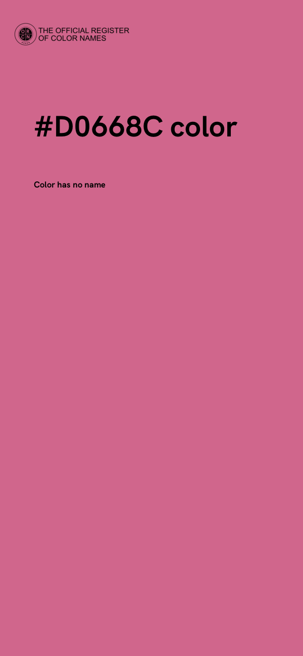 #D0668C color image