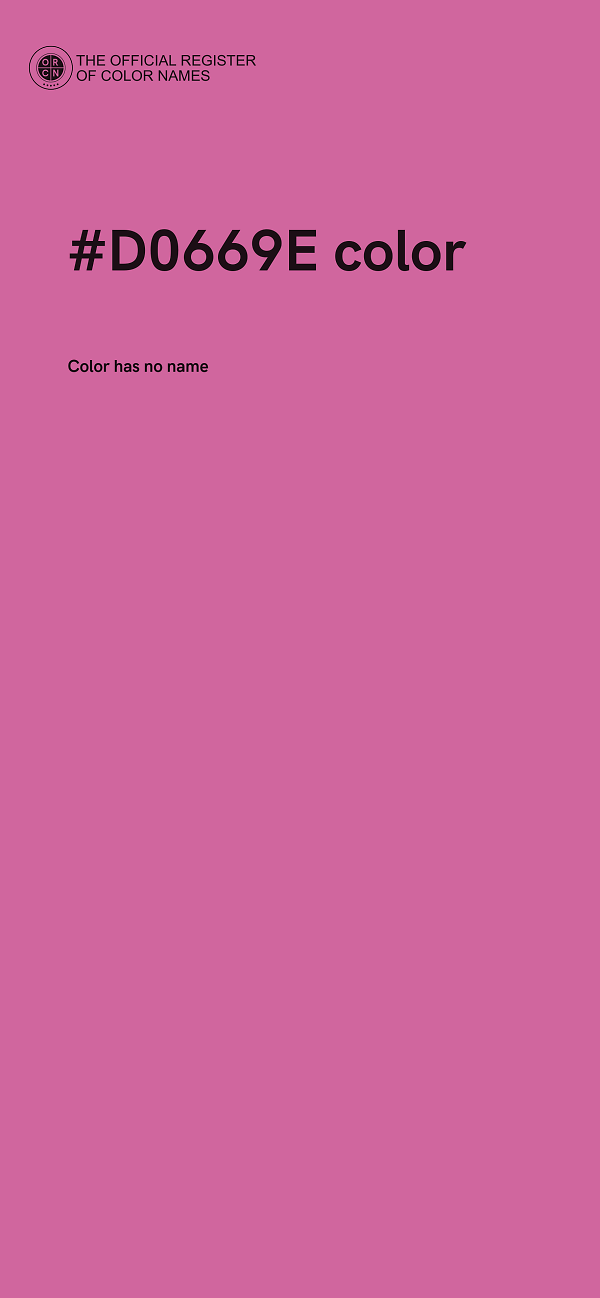 #D0669E color image
