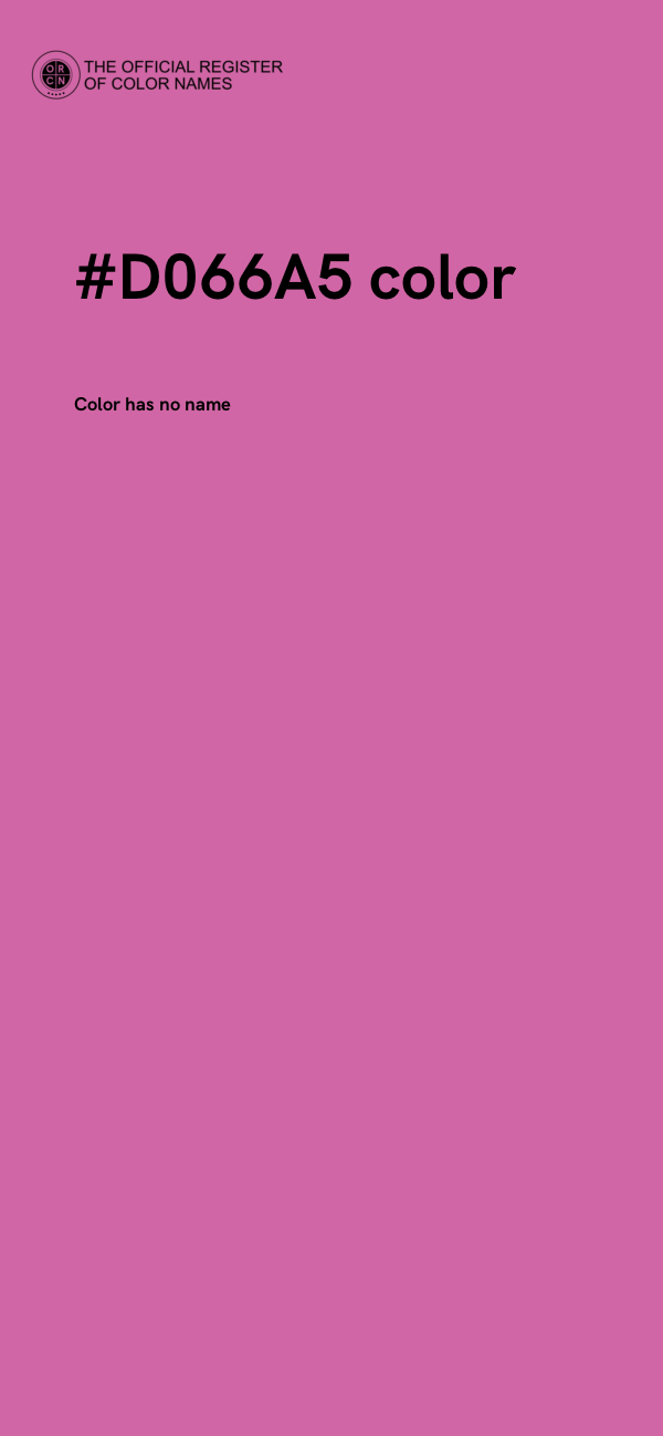 #D066A5 color image
