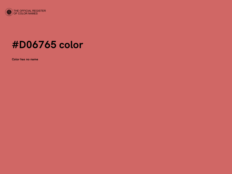 #D06765 color image