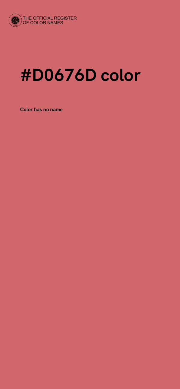 #D0676D color image