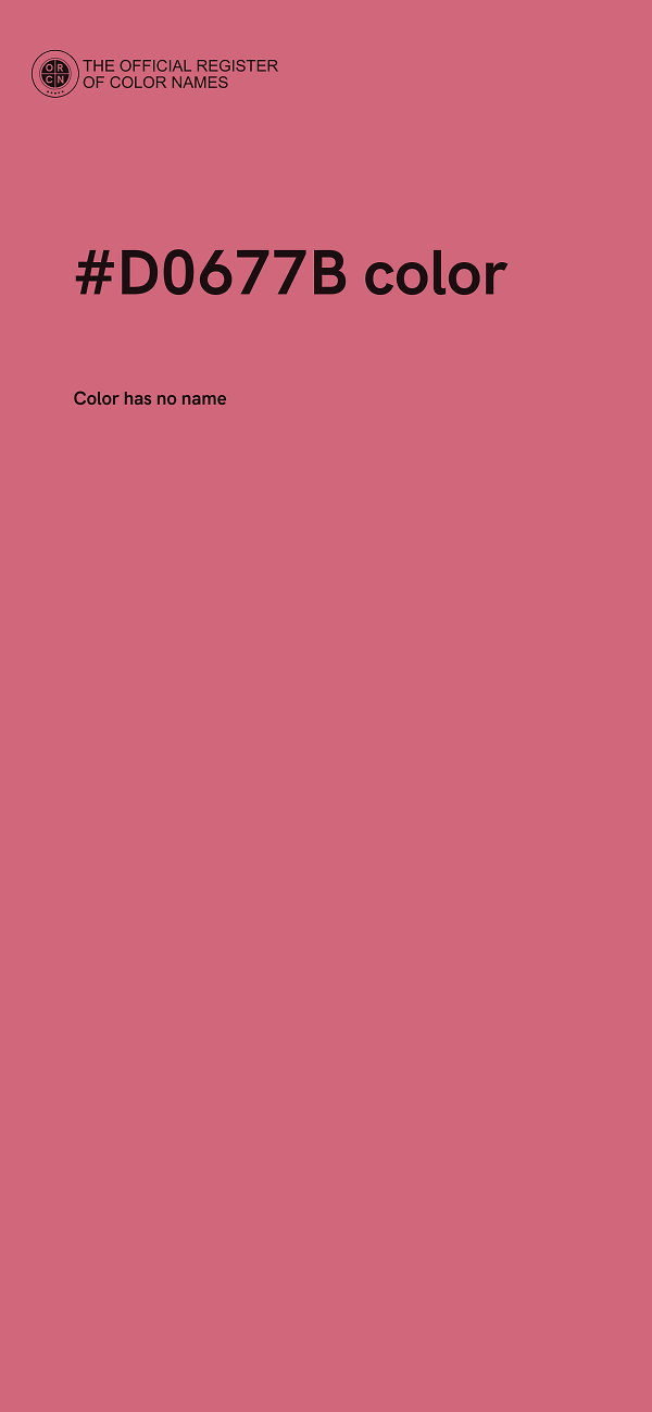 #D0677B color image