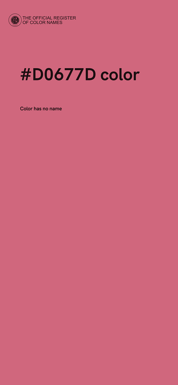 #D0677D color image