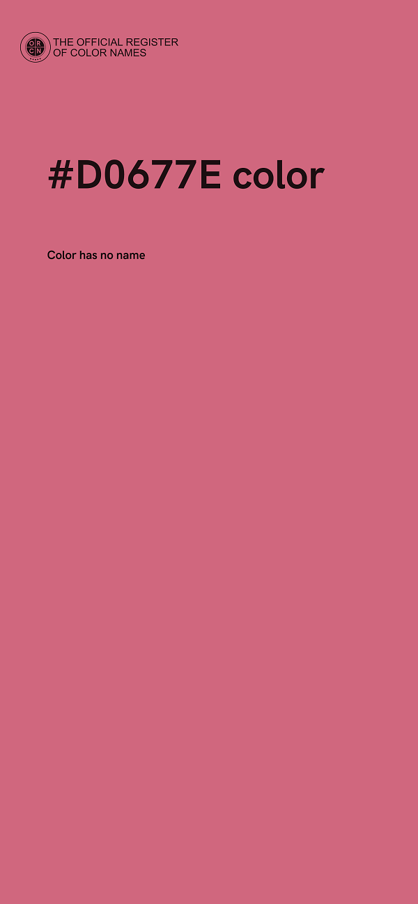 #D0677E color image