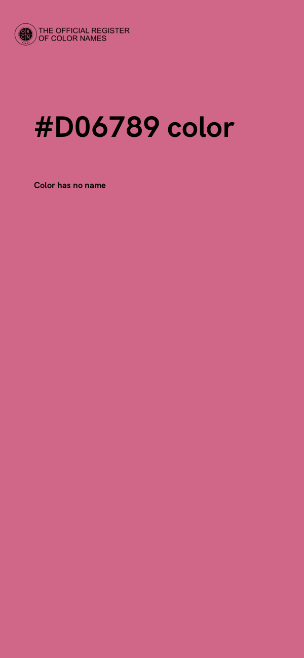 #D06789 color image