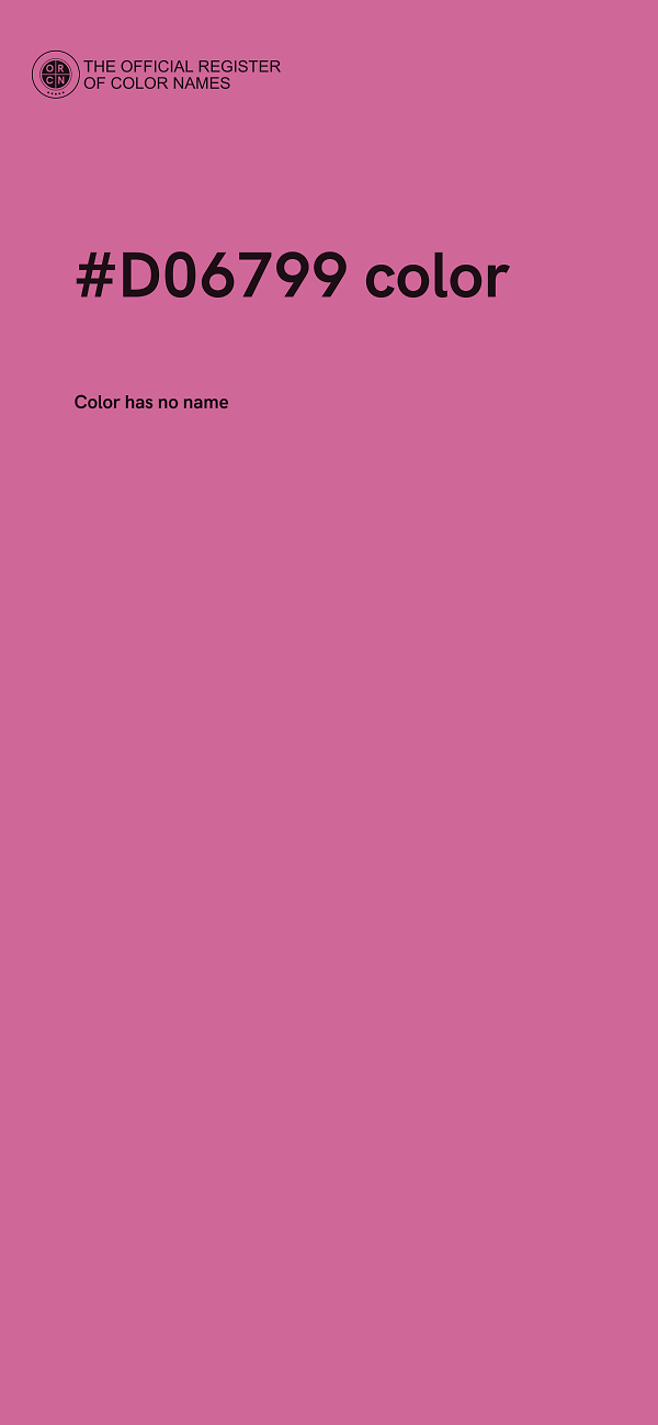 #D06799 color image