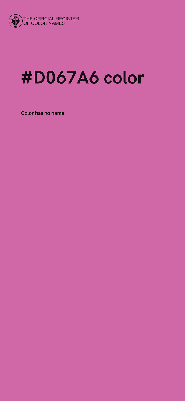 #D067A6 color image