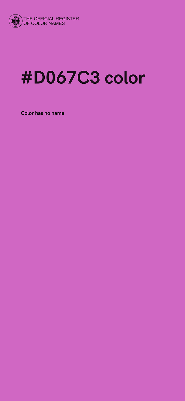 #D067C3 color image