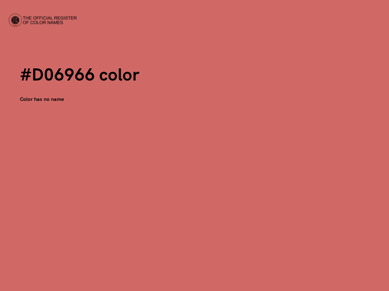 #D06966 color image
