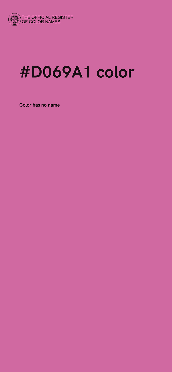 #D069A1 color image