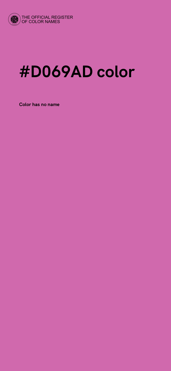 #D069AD color image