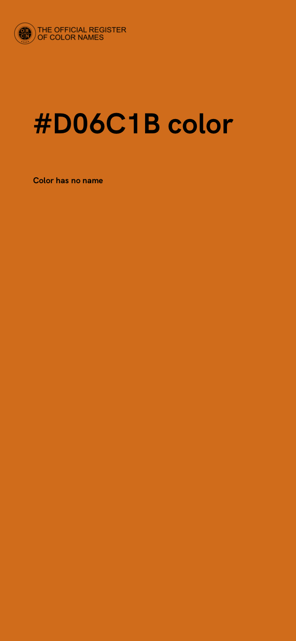 #D06C1B color image