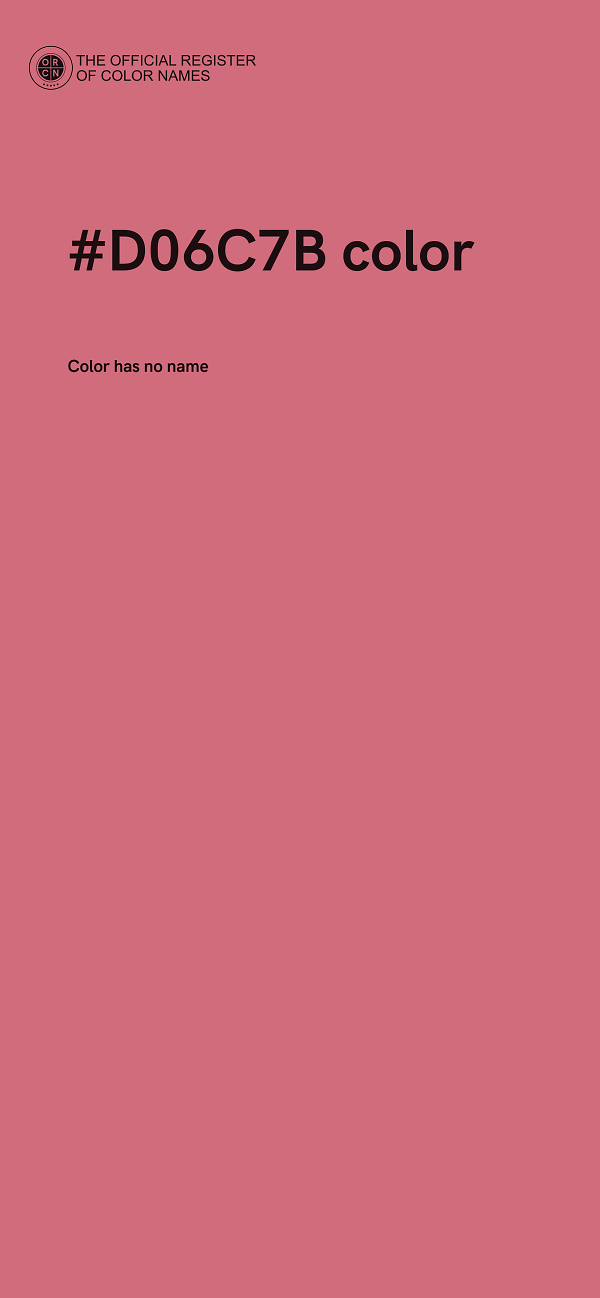 #D06C7B color image