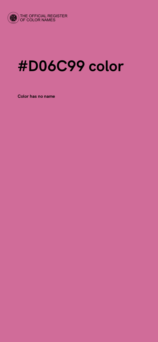 #D06C99 color image