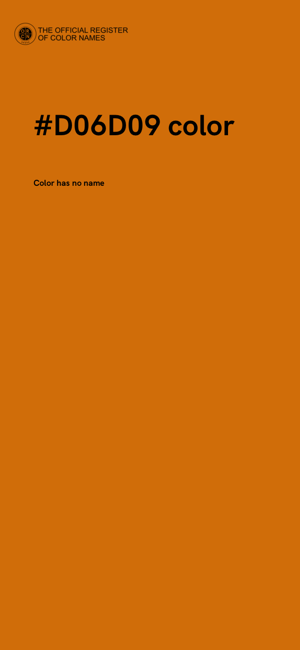 #D06D09 color image