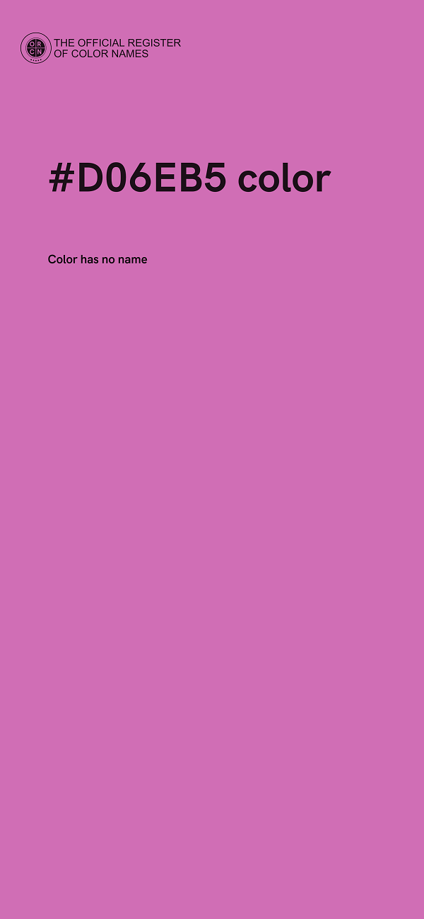 #D06EB5 color image