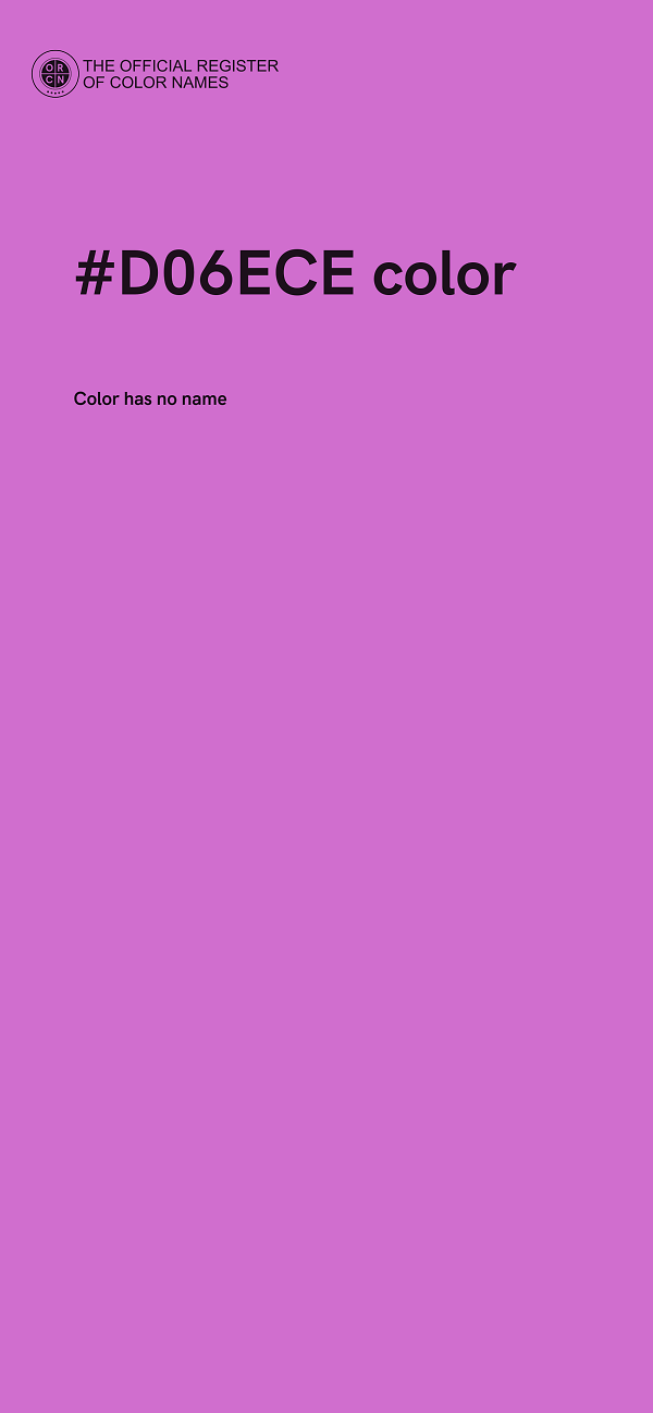 #D06ECE color image